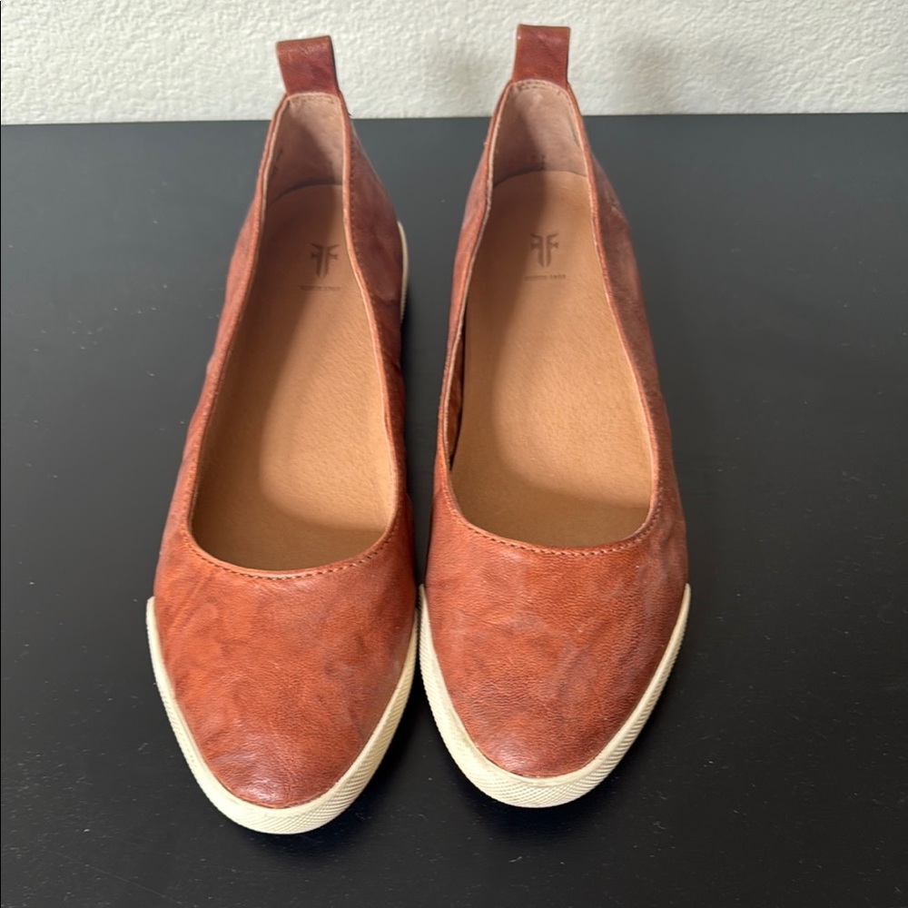 Frye Brown Leather Women's Loafers